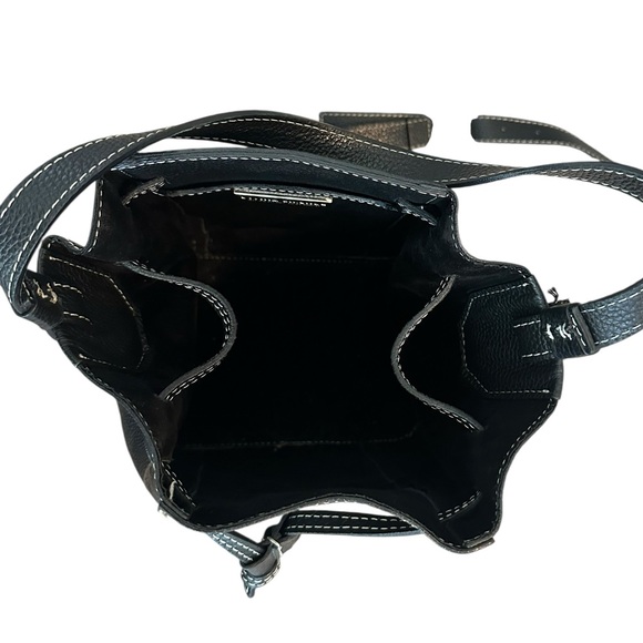 Divina Firenze Black Leather Bucket Bag - Picture 4 of 12
